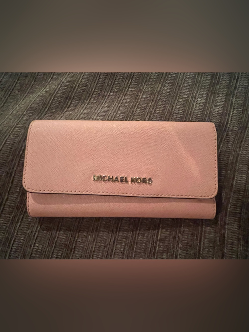 Michael Kors Blush Saffiano Leather Card Holder Wallet